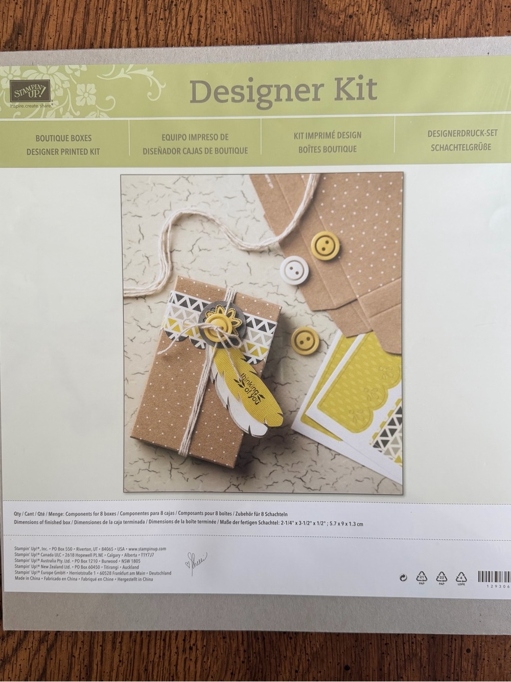 Stampin' Up! Kraft Brown and Yellow Designer Kit